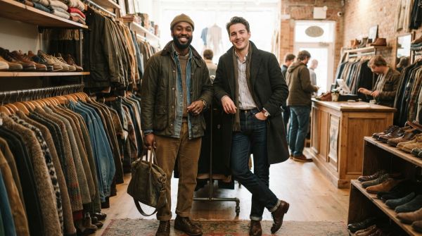 Mode masculine et vêtements de seconde main : une combinaison réussie
