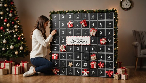 Le calendrier de l'avent femme personnalisé pour un noël magique
